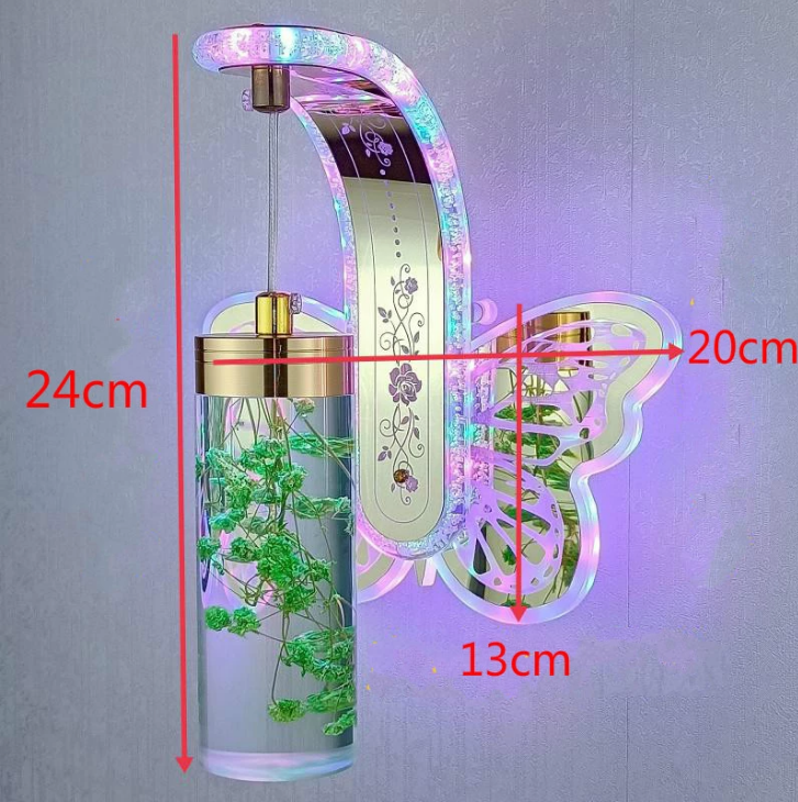 Nuova lampada da parete a led da comodino Camera da letto Hotel Lampade da bagno semplici Lampada da parete a led moderna creativa True Flower Ambra