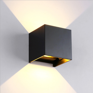 Sensore di movimento a cubo Lampada da parete a LED di alta qualità regolabile per esterni ip65 impermeabile per soggiorno interno