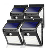 Smart Solar LED Outdoor Impermeabile Su e Giù Illuminazione luminosa Decorazione da giardino Luci solari Scale Recinzione Lampada solare