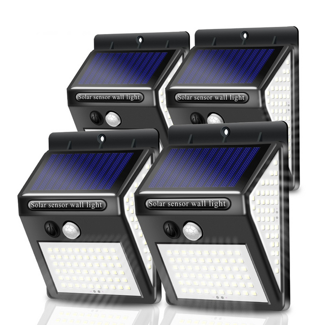 Smart Solar LED Outdoor Impermeabile Su e Giù Illuminazione luminosa Decorazione da giardino Luci solari Scale Recinzione Lampada solare