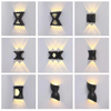 Applique da parete a forma di lettera 12W su e giù per esterni Applique da parete a led per esterni Applique da parete per esterni moderna Applique da esterno nera Applique da parete per esterni nera