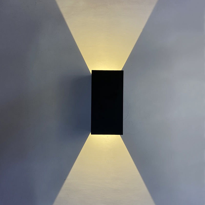 16 colori controllo APP luce da giardino esterno esterno casa moderna lampada da parete a led per esterni impermeabile fissata al muro