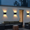 applique solare su e giù per esterni decorazione giardino cortile casa applique da parete impermeabile luminosa per esterni