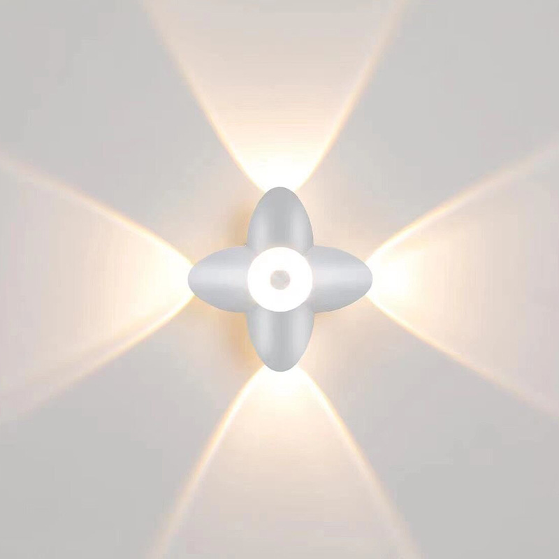 Applique da parete per esterni a LED Up Down Decorazione da parete luminosa Faretto Lotus Villa Corridor Balcone Corridoio Sfondo applique da parete