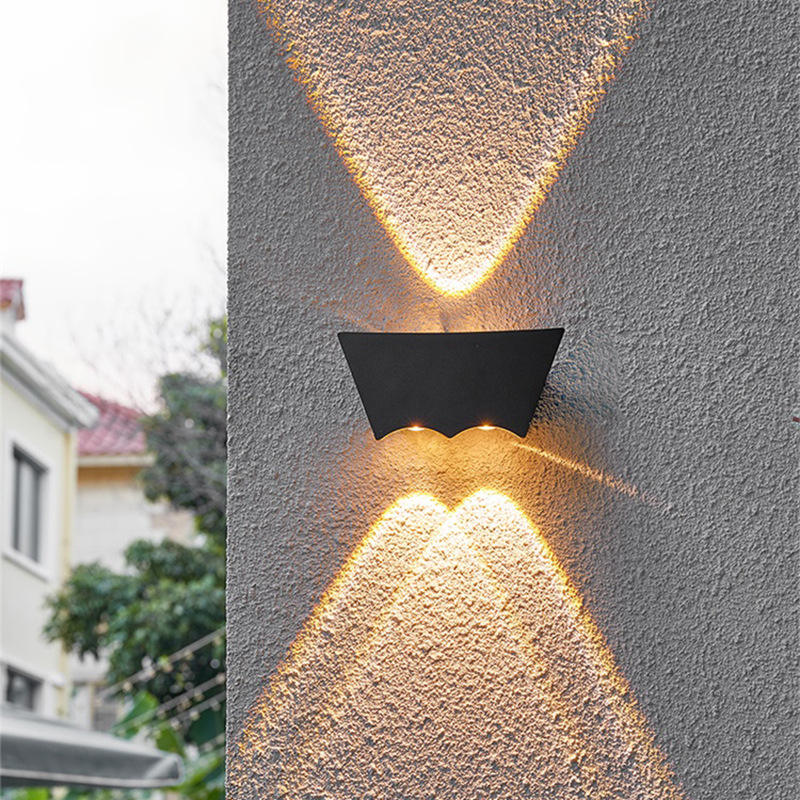 Moderna applique da parete a LED impermeabile IP65 Up Down 10W Illuminazione per esterni Home Hotel Negozio Corridoio Portico Sconce Lampade da parete AC 220V 110V