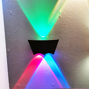Lampada da parete per esterni Luci a led IP65 Impermeabile rotonda quadrata montata su e giù moderna applique da parete per esterni