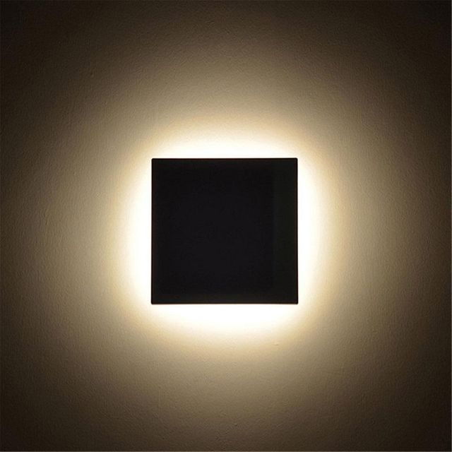 Moderna lampada da parete Eclipse con luci a led da 150 mm e luce notturna decorativa per interni