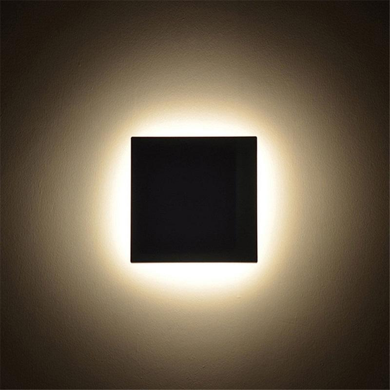 Moderna lampada da parete Eclipse con luci a led da 150 mm e luce notturna decorativa per interni