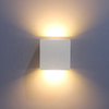 Stile industriale 12W AC85-265V Impermeabile IP65 Fascio regolabile Alluminio Outdoor LED Cubo Impermeabile Applique da parete Applique