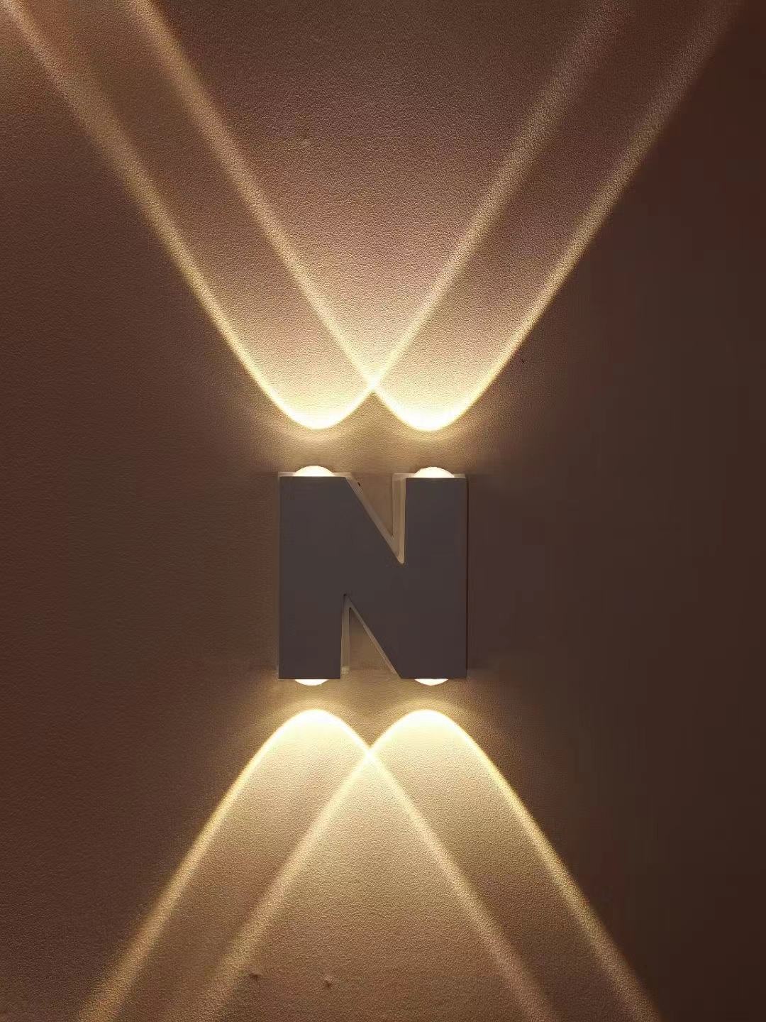 Hagood 3D Led Numeri Civici Luce Esterna Impermeabile Home Hotel Porta Piatti In Acciaio Inox Illumilous Sign Indirizzo Adattatore Gratuito