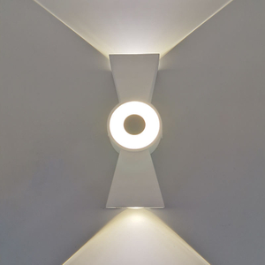 Lampade da parete per esterni con lampada solare originale di fabbrica con illuminazione della lampada da parete con decorazione su e giù per il prezzo economico