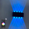 2022 Tuya APP Smart Home WiFi APP controllata 85-265V RGBW IP65 Lampada da giardino a Led impermeabile in alluminio Smart Led Outdoor Up And Down Wall Light
