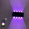 2022 Tuya APP Smart Home WiFi APP controllata 85-265V RGBW IP65 Lampada da giardino a Led impermeabile in alluminio Smart Led Outdoor Up And Down Wall Light
