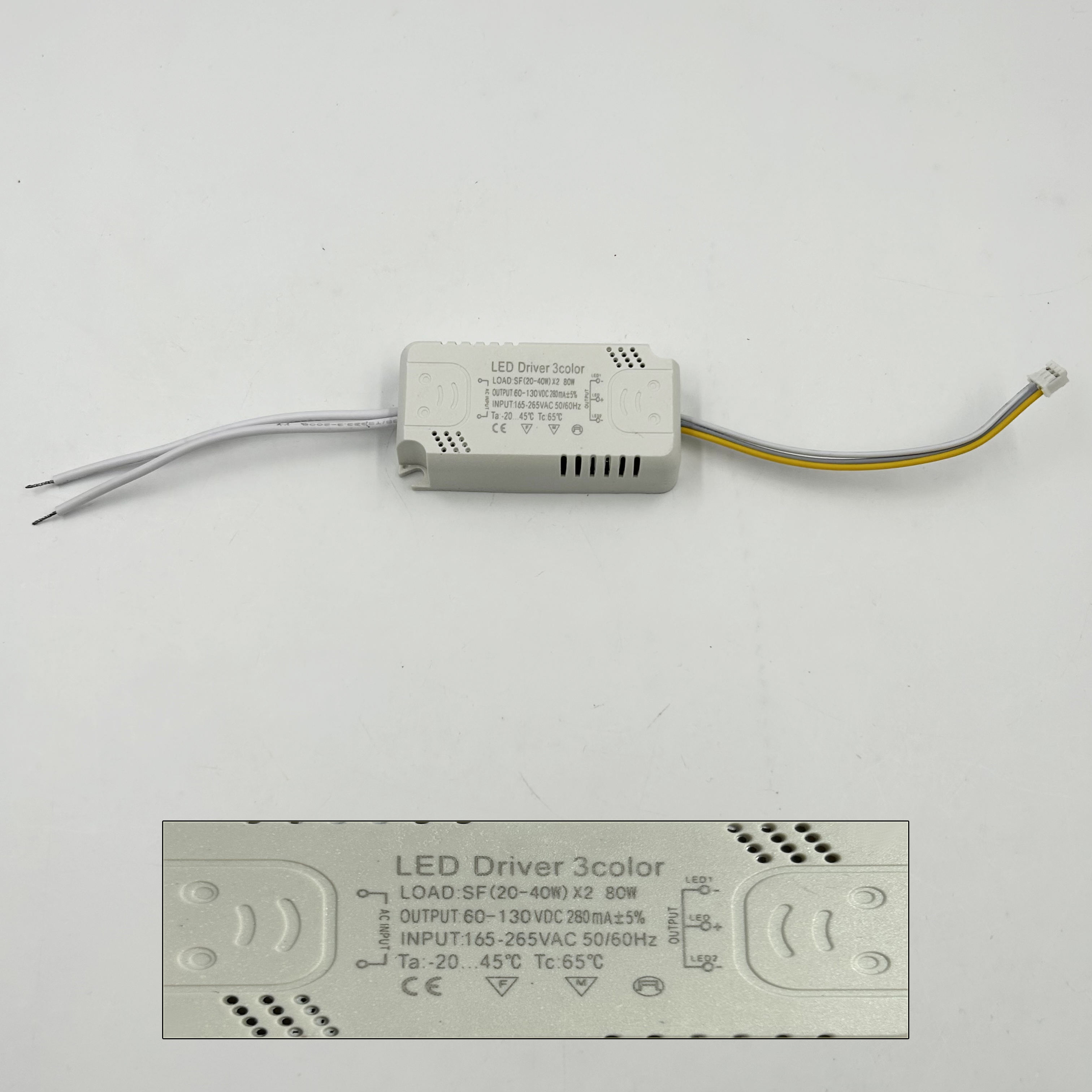 Driver LED da 100 W 140 W 160 W Trasformatori di illuminazione Driver a tre temperature di colore Alimentatore chip LED COB Not-Warterpoof