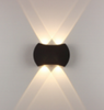La parete esterna antica accende la lanterna fissata al giardino di alluminio dell'apparecchio di illuminazione principale esterno impermeabile della parete Vetro stradale nero