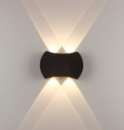 La parete esterna antica accende la lanterna fissata al giardino di alluminio dell'apparecchio di illuminazione principale esterno impermeabile della parete Vetro stradale nero