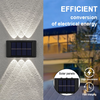 applique solare su e giù per esterni decorazione giardino cortile casa applique da parete impermeabile luminosa per esterni