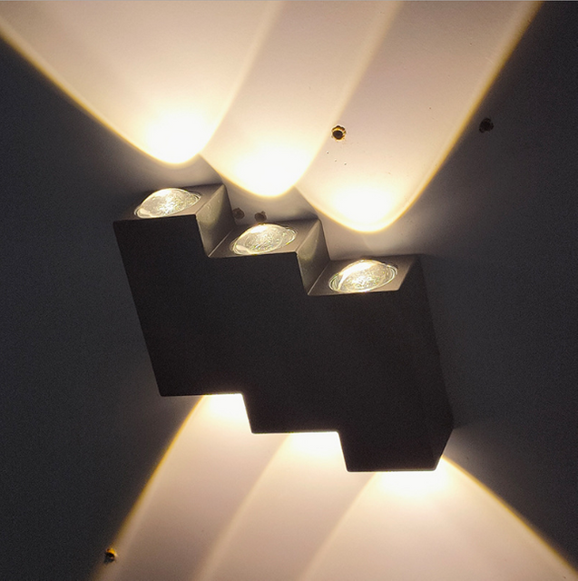 Lampada da parete per scale impermeabile a luce decorativa a LED e moderna luce notturna per esterni Lampada da parete a LED per esterni da parete impermeabile