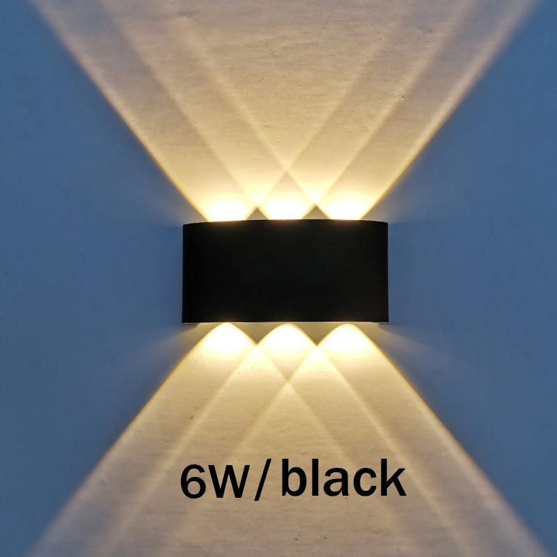 2W ~ 12W Prezzo basso Lampada a LED Impermeabile IP65 Applique da parete Cortile esterno Balcone Piazza Cancello Stairway Decor LED Wandlamp Sconce