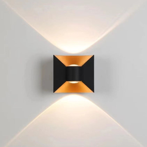 Lampada da parete ad arco da 6W Lampada da parete a LED impermeabile Prezzo di fabbrica Luci decorative per la casa da giardino in bianco e nero