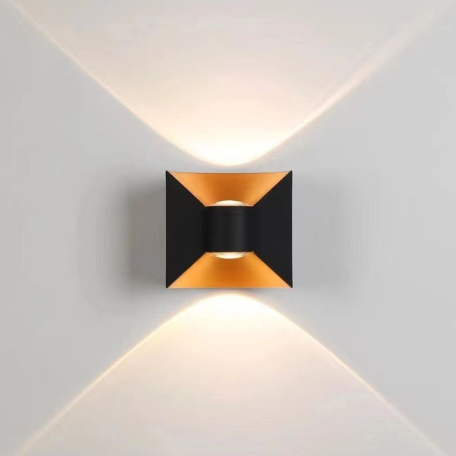 Lampada da parete ad arco da 6W Lampada da parete a LED impermeabile Prezzo di fabbrica Luci decorative per la casa da giardino in bianco e nero