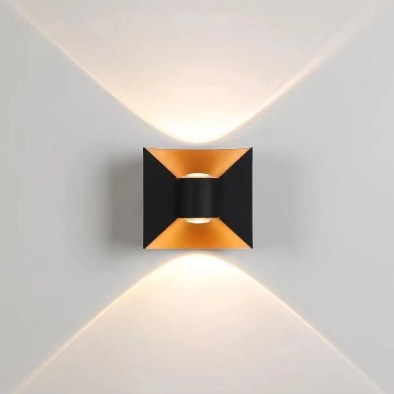 Lampada da parete ad arco da 6W Lampada da parete a LED impermeabile Prezzo di fabbrica Luci decorative per la casa da giardino in bianco e nero