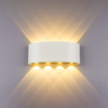 4W 6W 8W 10W 12W ovale su e giù per esterni lampada da parete impermeabile montata impermeabile IP65 applique da parete per esterni portico luce da giardino