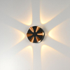 IP65 Cubo regolabile Illuminazione a led per esterni montata su superficie, Lampada da parete a LED impermeabile per esterni Lampada da parete nera e oro
