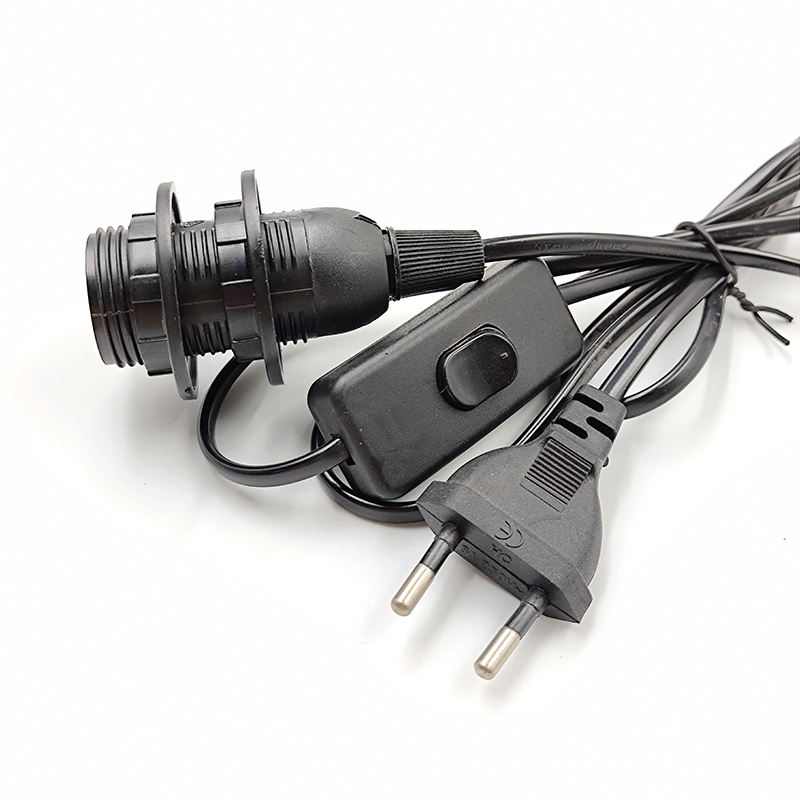 1.8m E14 Dimmer Base portalampada Cavo di alimentazione Cavo elettrico Interruttore dimmer Cavo per lampada di sale himalayano Spina UE 303 2 pezzi