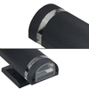 Applique da parete per esterni GU10 Lampade da parete da giardino a induzione con controllo della luce a LED Doppia testa su e giù Illuminazione Cortile Balcone Sconce