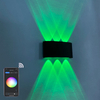 RGBW APP Control Smart Light Lampada da parete intelligente a LED su e giù per esterni impermeabile a forma di arco Lampada da parete moderna in alluminio con applique da parete