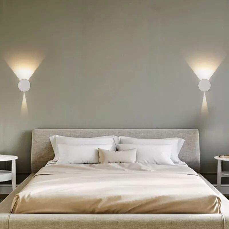 Lampada da parete per hotel Lampada da parete per interni per interni a LED Lampada da comodino per camera da letto in alluminio Soggiorno Corridoio Sala studio Decorazione Applique da parete