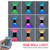 Lampada da parete moderna in alluminio da 5W Lampada da parete a LED Art Déco RGB Apparecchio di illuminazione da comodino luce notturna per camera da letto