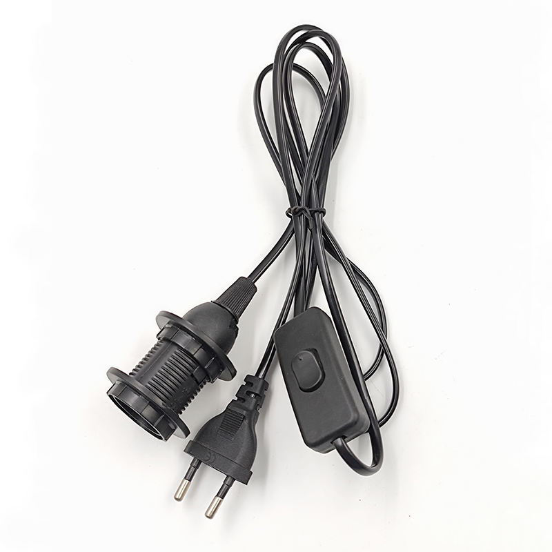 1.8m E14 Dimmer Base portalampada Cavo di alimentazione Cavo elettrico Interruttore dimmer Cavo per lampada di sale himalayano Spina UE 303 2 pezzi