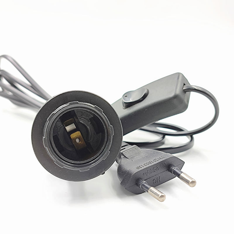 1.8m E14 Dimmer Base portalampada Cavo di alimentazione Cavo elettrico Interruttore dimmer Cavo per lampada di sale himalayano Spina UE 303 2 pezzi