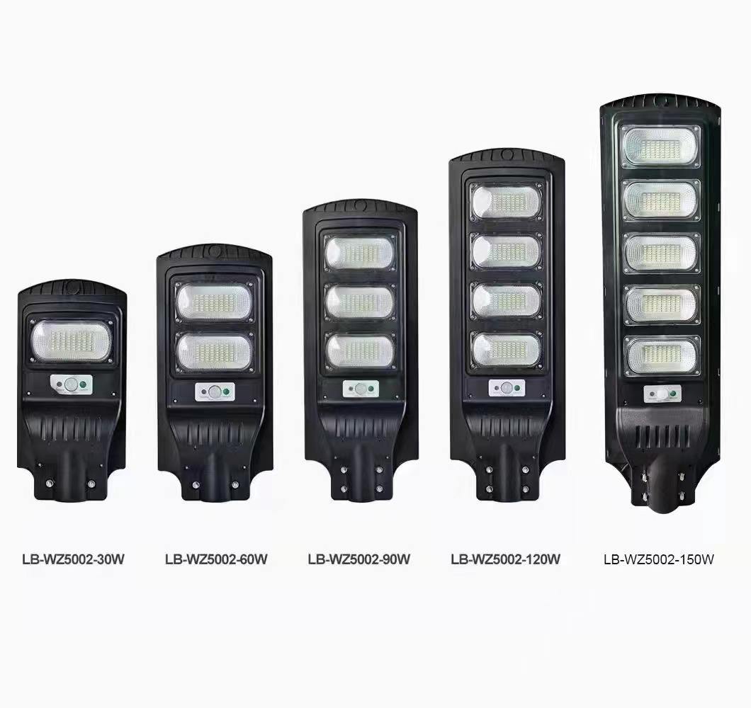 60W 90W 120W luminoso lampione solare applique da parete solare applique da parete per esterni solari luce a risparmio energetico lampada solare di alta qualità lampione ad alta potenza IP65 impermeabile per esterni