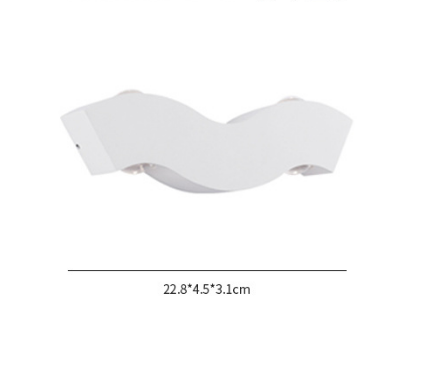 Lampada da parete nordica impermeabile 4W semplice soggiorno a led Lampada da parete per sfondo Illuminazione del corridoio della hall dell'hotel Luce su e giù