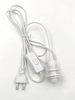 Cavo portalampada E14 Spina USA Portalampada Lampada a sospensione 303 Interruttore Personalizzato ABS PVC Rame Interruttore Stile Lampada salina himalayana