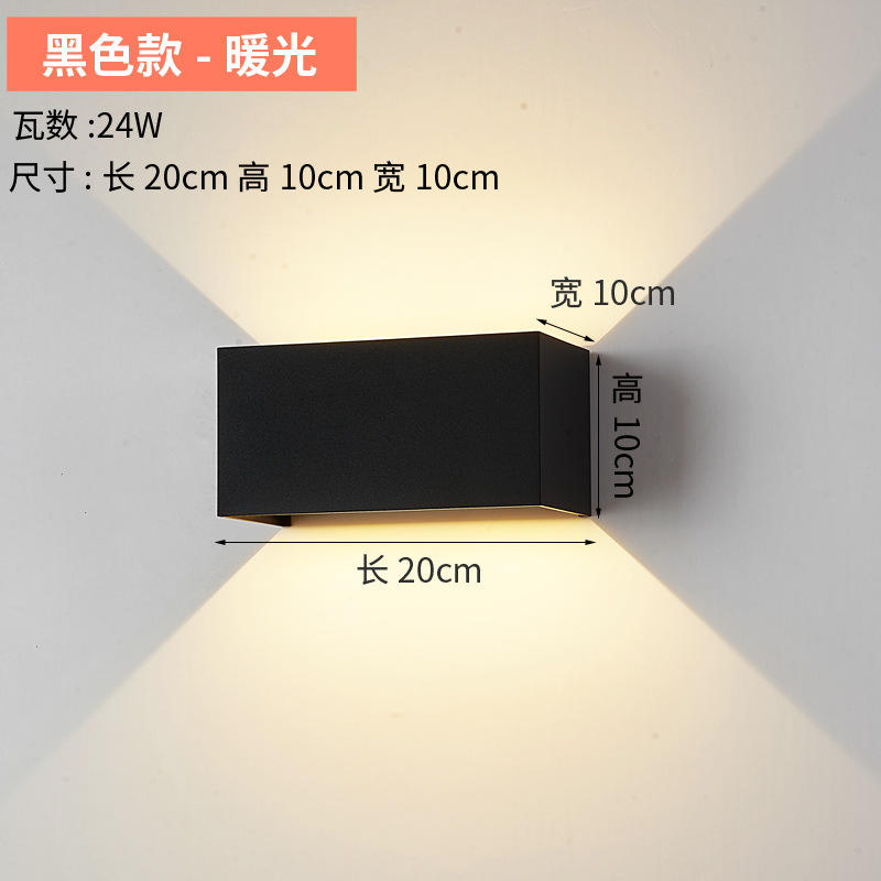 lampada da parete per esterni per esterni quadrata esterna impermeabile ip65 decorativa all'ingrosso montata su superficie