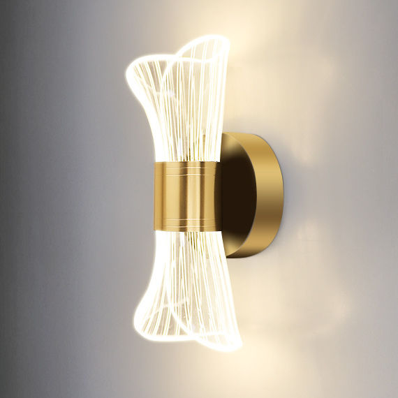 Lampada da parete in acrilico Moderno minimalista Soggiorno Camera da letto Comodino Corridoio Sfondo Applique da parete Illuminazione per interni Lampada da parete