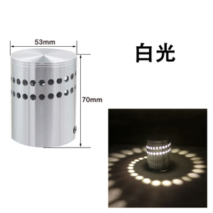 3w Vendite calde Foro a spirale Lampada da parete a LED Lampada da parete Luce calda fredda