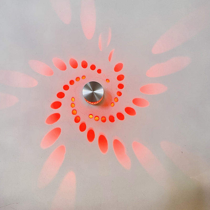 Lampada da parete a LED a fiore RGB Lampada da parete a proiezione remota a parete Apparecchio da parete colorato per bar per feste Lobby KTV Decorazione domestica
