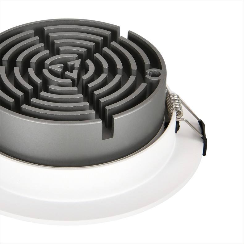 Cina prezzo di fabbrica CE ERP rotonda piccola luce di pannello 5W 7W luce diurna da incasso a soffitto a LED luce di pannello a soffitto mini luce spot a led