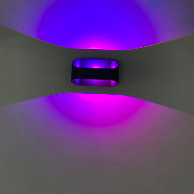 5W RGB Lampada da parete su e giù per interni lampada colore fai da te con controller applique da parete per interni Lampada da parete RGB per interni