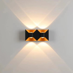Lampade da parete a LED su e giù impermeabili per interni ed esterni in alluminio decorativo moderno