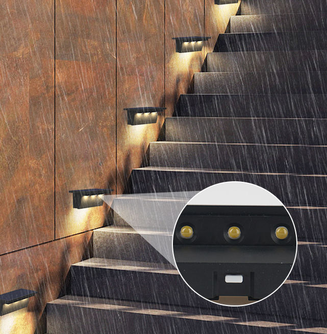 Lampada solare per esterni con controllo della luce intelligente impermeabile a luce solare per giardino Street Landscape Balcone Decor Lampada da parete solare