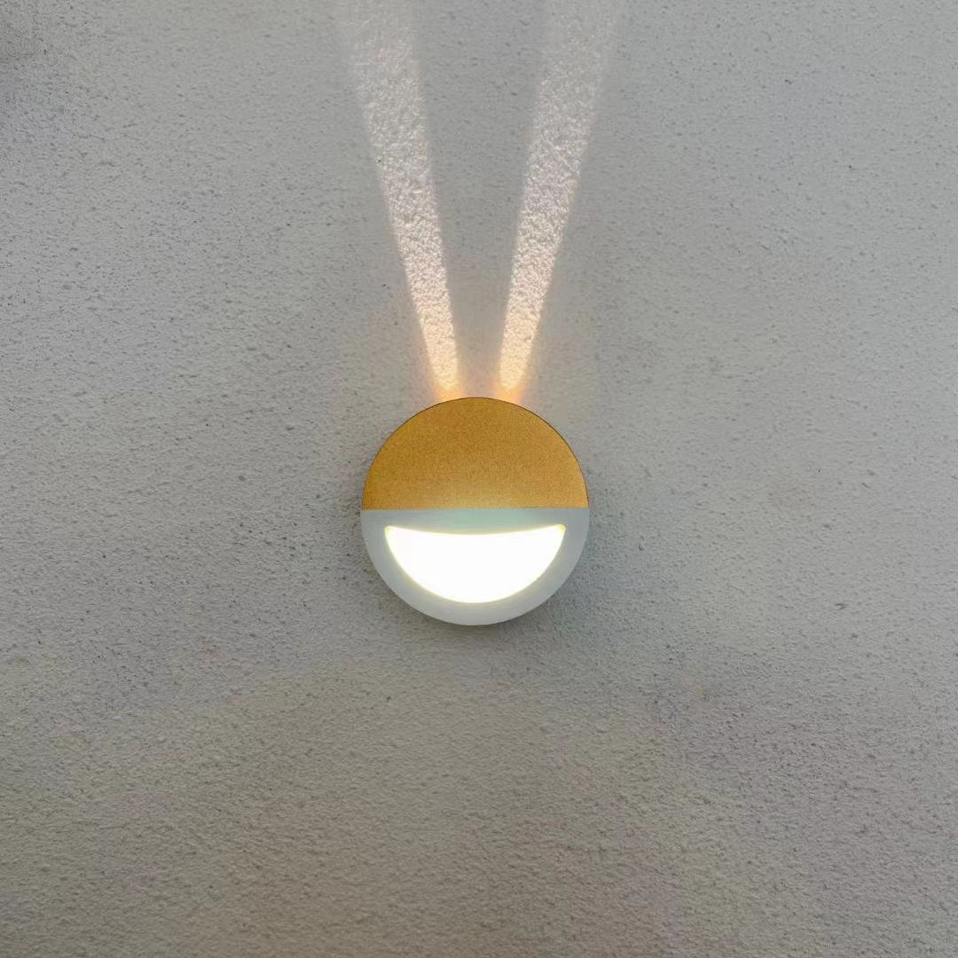 Lampada da parete moderna creativa rotonda a forma di stella, illuminazione per interni