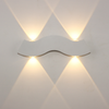 Lampada da parete nordica impermeabile IP65 4W semplice soggiorno a led Sfondo Lampada da parete per hotel corridoio illuminazione su e giù luce