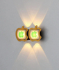 Lampada da parete impermeabile per esterni da 6W Lampada decorativa a forma di mela Lampada da parete a luce notturna a LED Lampada da parete moderna su e giù per giardino