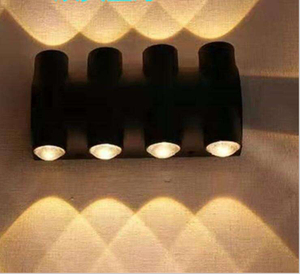 220v 110v Lampada da parete per esterni Giardino su e giù Applique da parete Impermeabile IP65 Decorazione domestica Illuminazione Portico Lampada per casa